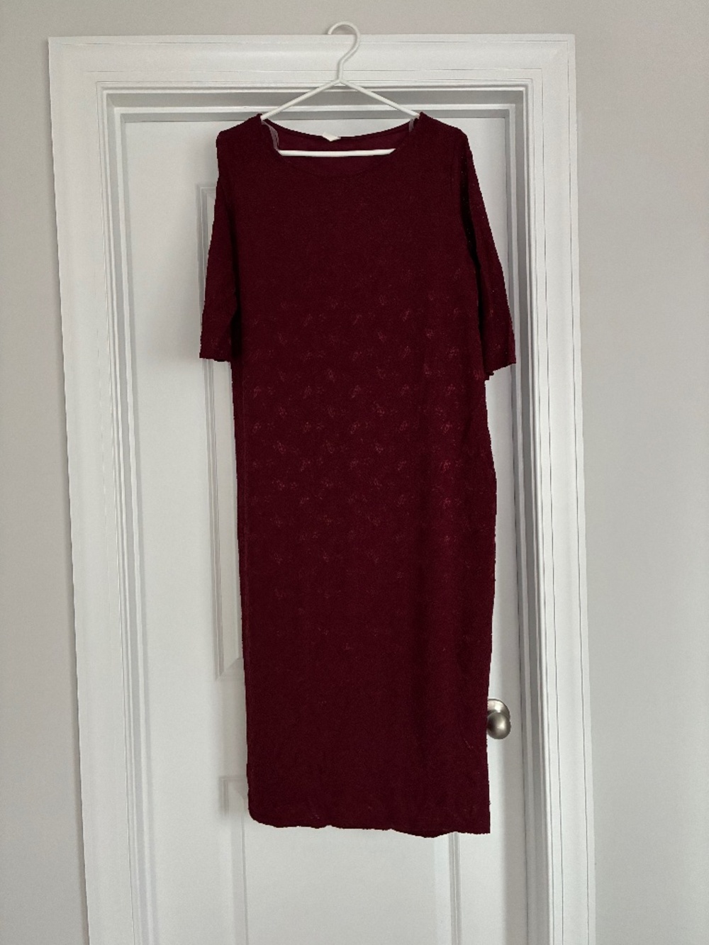 Pinkblush Maternity Dress - Burgundy - XXL